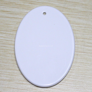 Ellipse Shape Sublimation Ceramic Pendent With Rope CP-E
