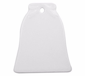 Bell Shape Sublimation Ceramic Pendent with Rope CP-B