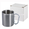 Carabiner Handle Stainless Steel Photo Mug