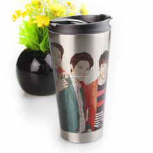 Silver Cone-shape Sublimation Blanks Stainless Steel Mugs 